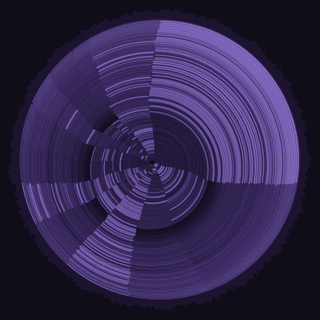 BurntSushi/ripgrep as a tree-trunk cross-section